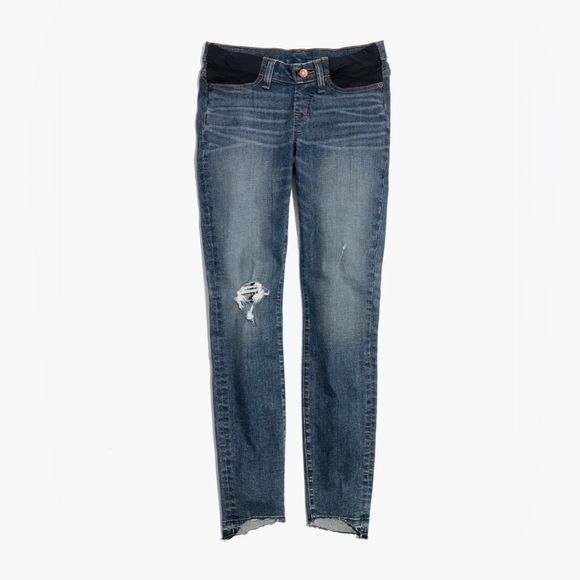 Madewell Maternity Side-Panel Skinny Jeans in Everton Wash: Adjustable Edition - Picture 3 of 11